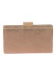 Bolso clutch de fiesta polipiel taupe