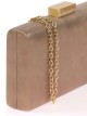 Bolso clutch de fiesta polipiel taupe