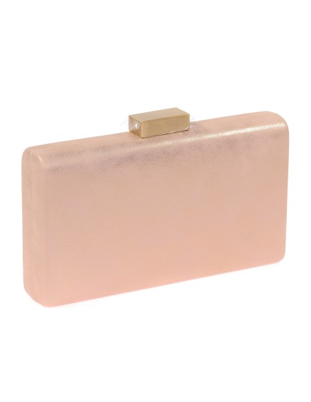 Bolso clutch de fiesta polipiel rosa