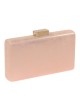 Bolso clutch de fiesta polipiel rosa