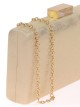 Bolso clutch de fiesta polipiel oro