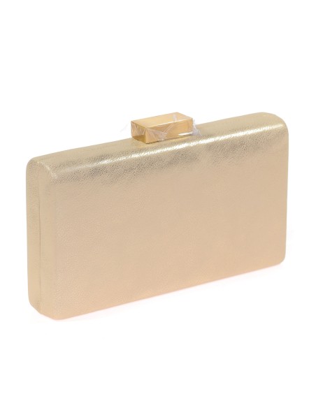 Bolso clutch de fiesta polipiel oro