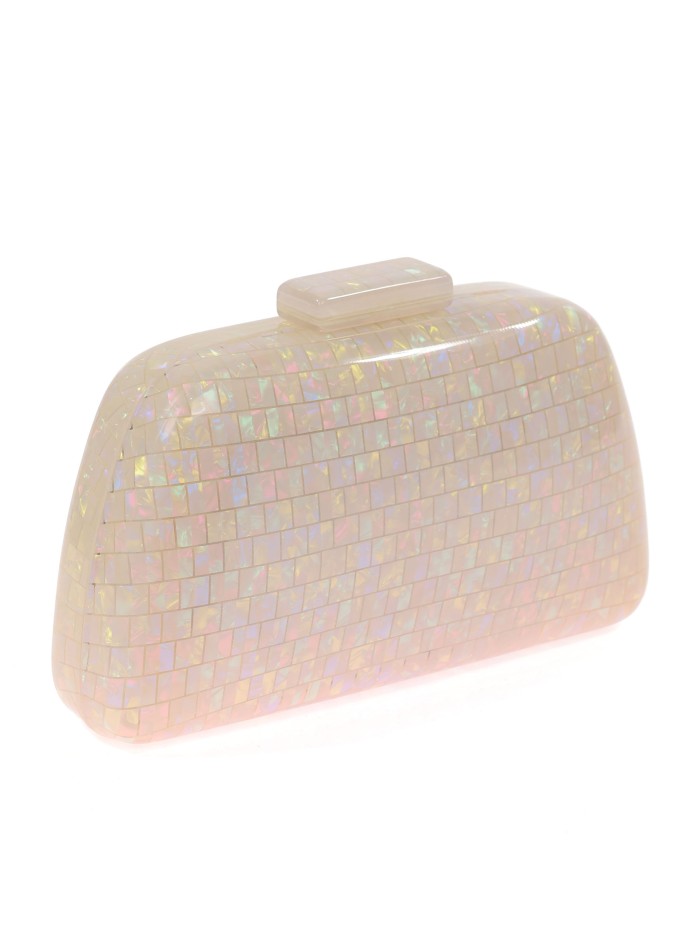 Bolso clutch de fiesta nácar nacar