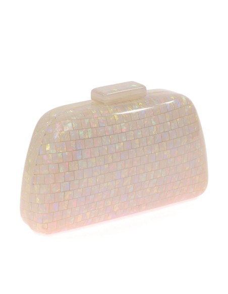 Bolso clutch de fiesta nácar nacar