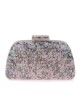 Bolso clutch de fiesta nácar gris