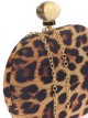 Bolso clutch de fiesta leopardo bola leopardo