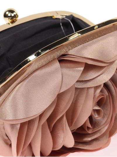 Bolso clutch de fiesta flor gold 2