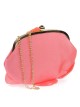 Bolso clutch de fiesta flor coral