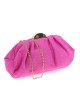 Cartera de fiesta antelina fucsia