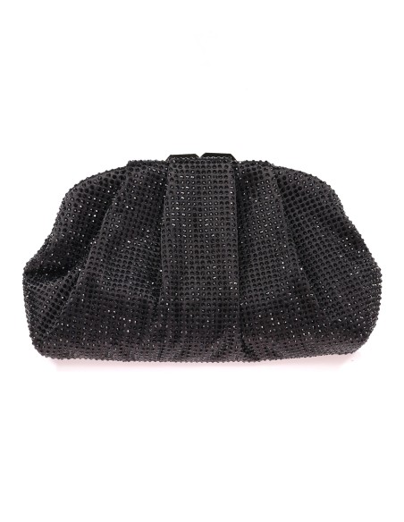 Cartera de fiesta pedrería negro