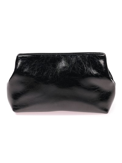 Cartera de fiesta acharolado negro