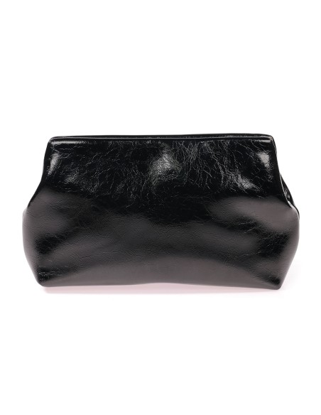 Cartera de fiesta acharolado negro