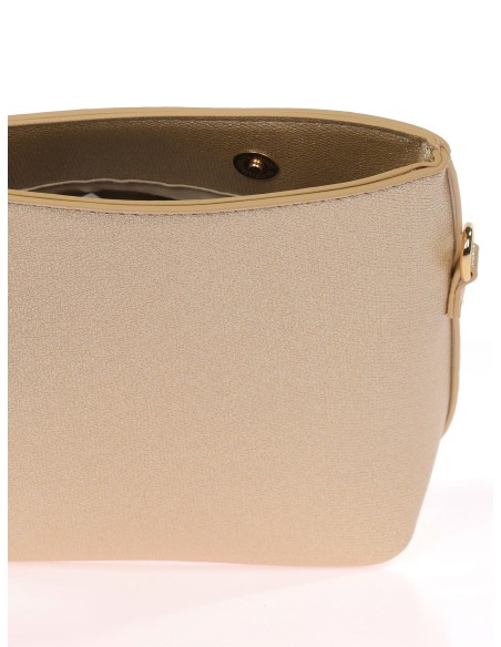 Mini saca de fiesta metalizada oro-claro