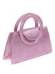 Mini bolso tote de fiesta acharolado rosa-morado