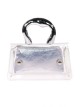 Mini bolso vinilo de fiesta plata