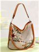 Bolso de hombro lino floral