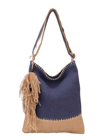 Bolso shopper lino colgador