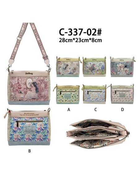 Bolso bandolera estampada