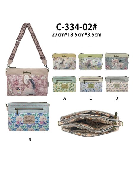 Bolso bandolera estampada