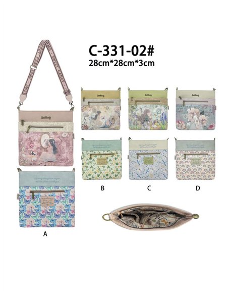 Bolso bandolera estampada