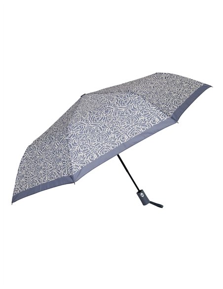 Paraguas plegable rosas automático antiviento