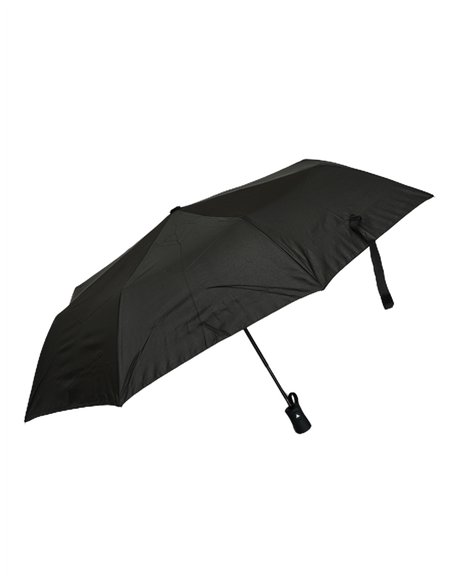 Paraguas plegable negro automático antiviento