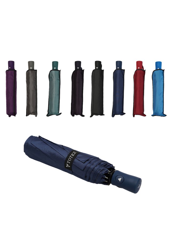 Paraguas plegable liso automático antiviento