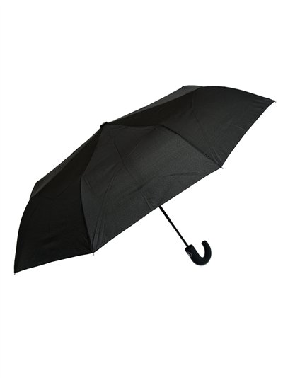 Paraguas plegable negro automático antiviento 2
