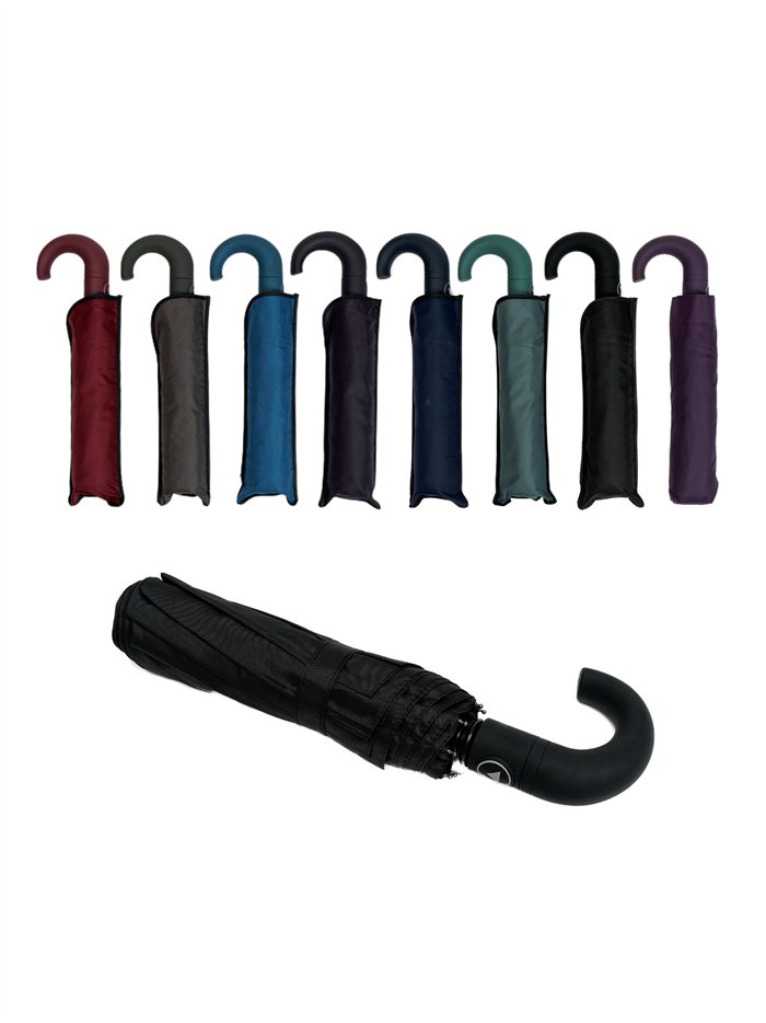 Paraguas plegable liso automático antiviento