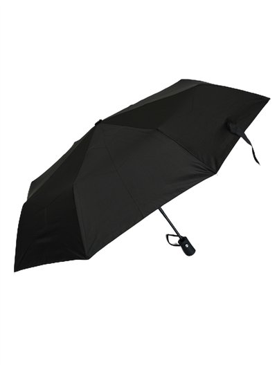 Paraguas plegable negro automático antiviento 2