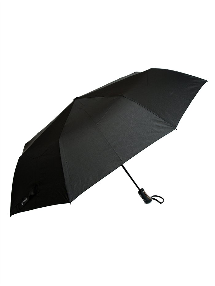 Paraguas plegable negro automático antiviento