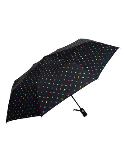Paraguas plegable lunares automático antiviento 2