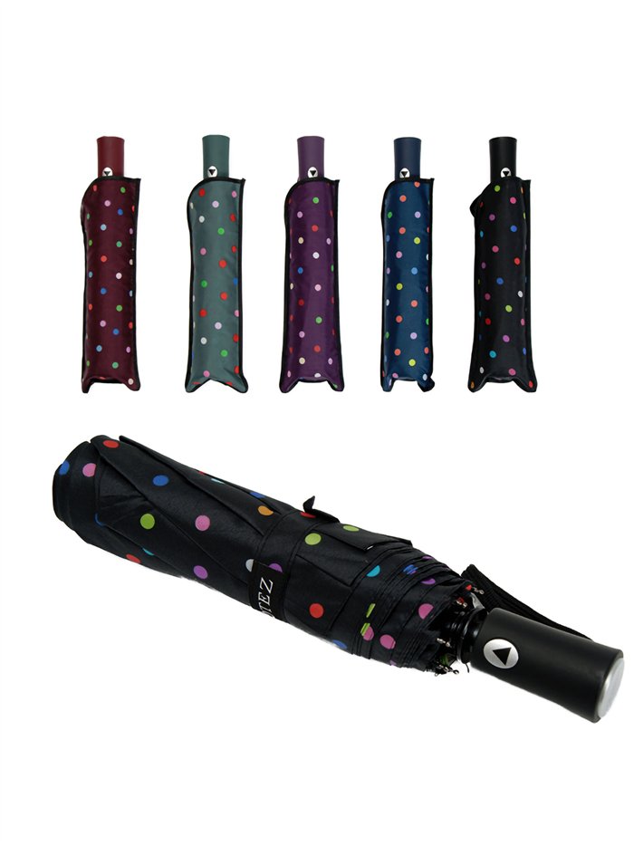 Paraguas plegable lunares automático antiviento