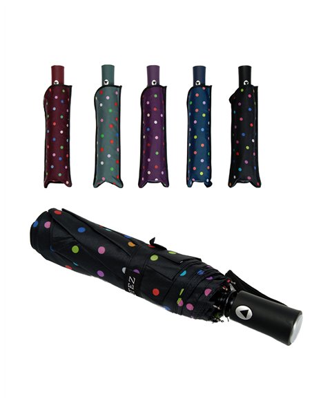 Paraguas plegable lunares automático antiviento