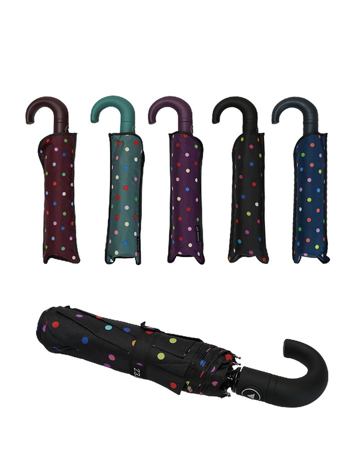 Paraguas plegable lunares automático antiviento