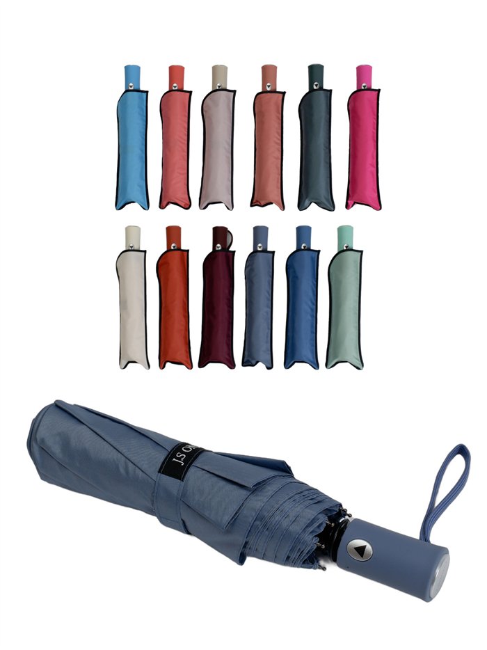 Paraguas plegable liso automático antiviento