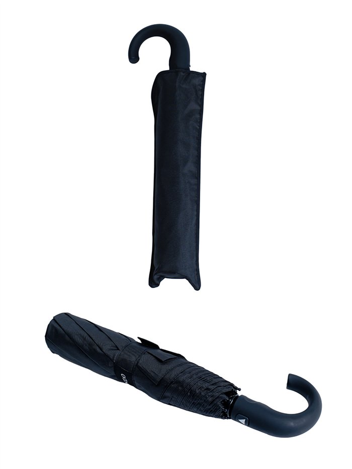 Paraguas plegable negro automático antiviento