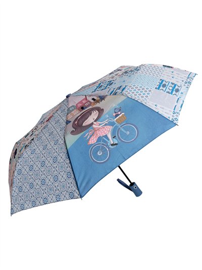 Paraguas plegable girl automático antiviento 2