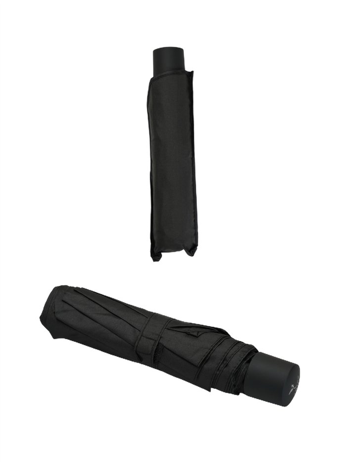 Paraguas plegable negro no automático antiviento