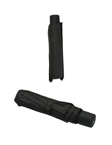 Paraguas plegable negro no automático antiviento