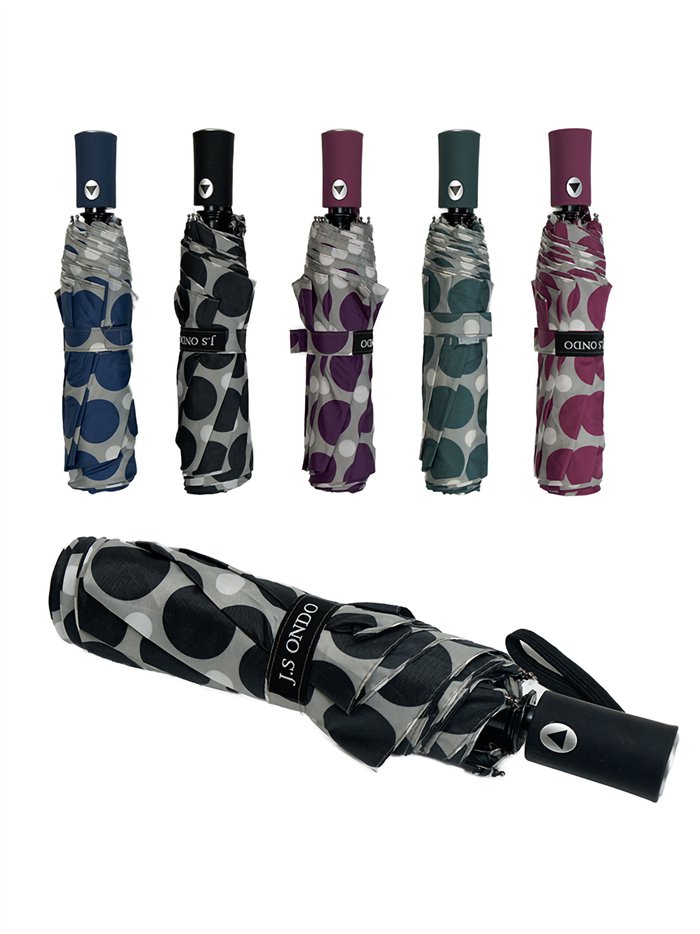 Paraguas plegable lunares automático antiviento