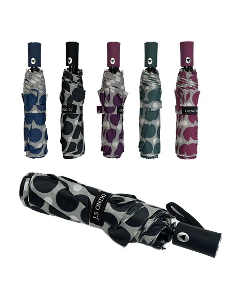 Paraguas plegable lunares automático antiviento