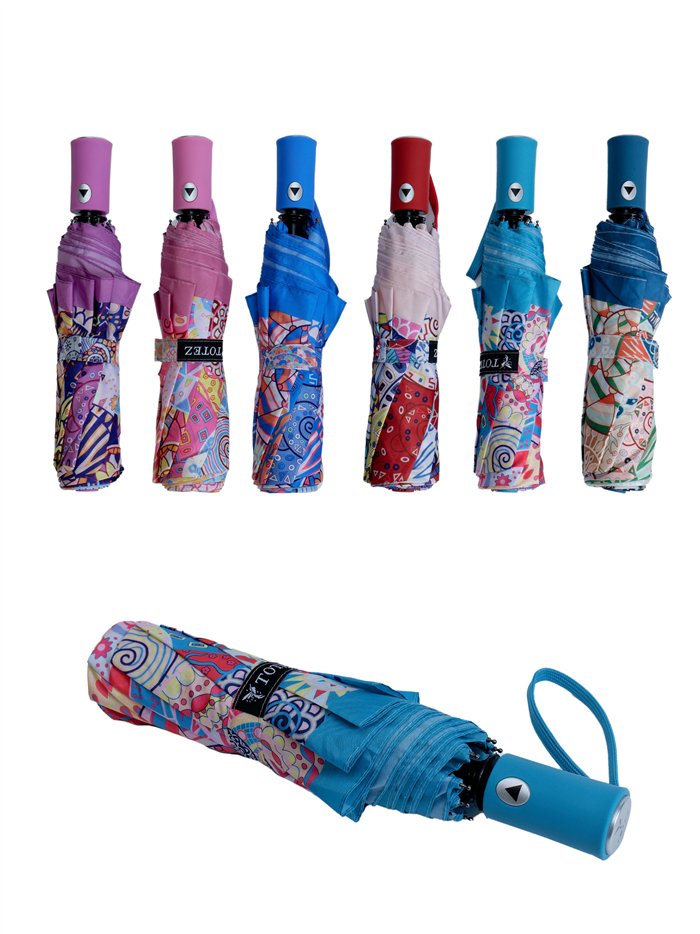 Paraguas plegable mandala automático antiviento