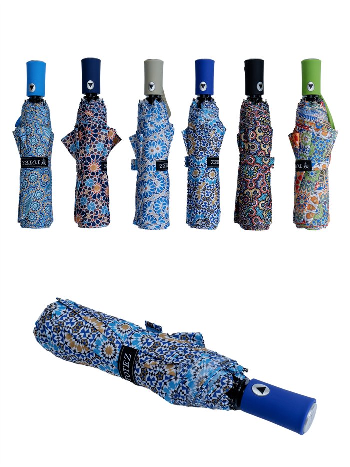 Paraguas plegable mandala automático antiviento