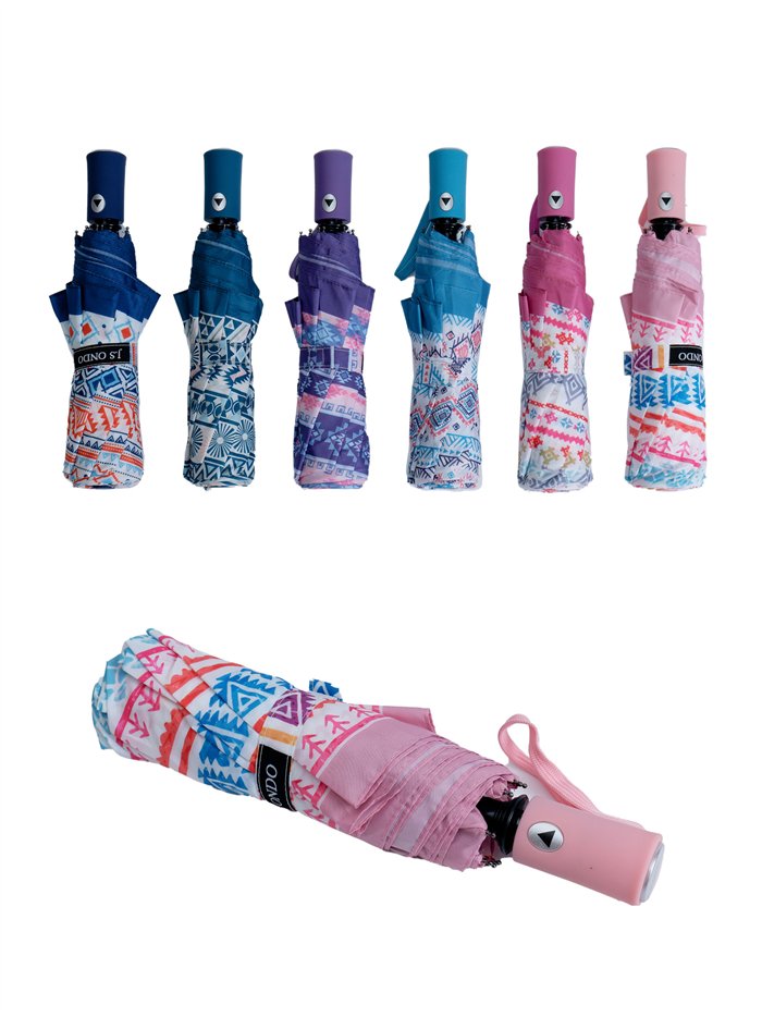 Paraguas plegable estampado automático antiviento