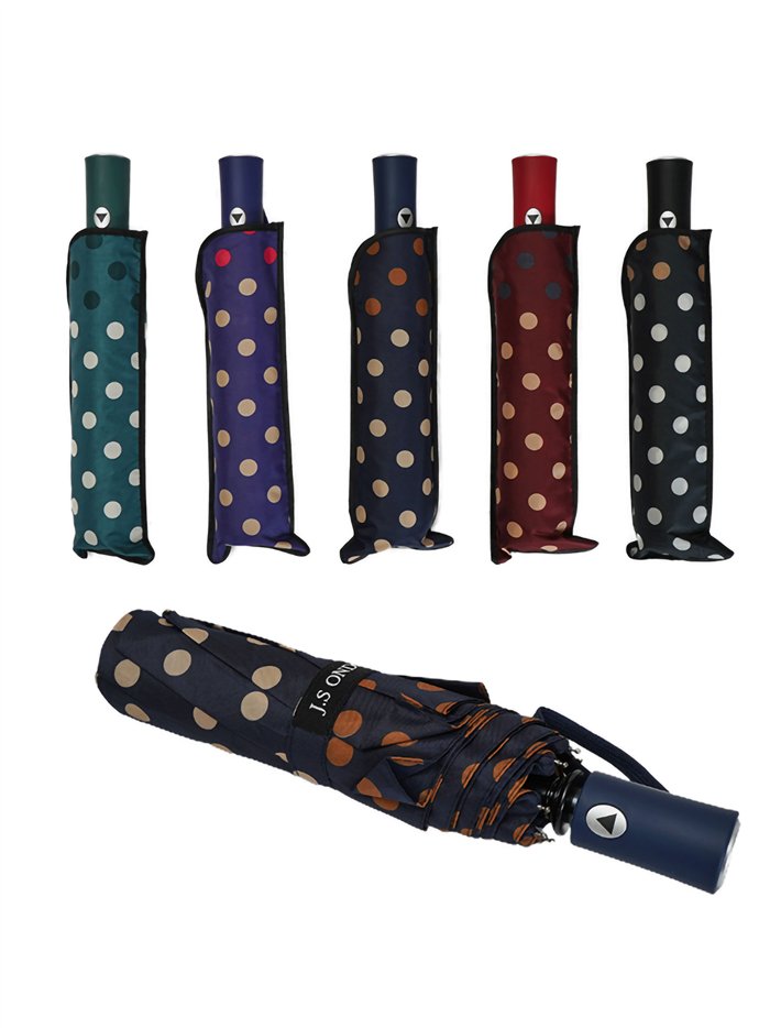 Paraguas plegable lunares automático antiviento