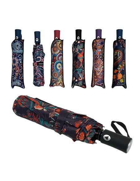 Paraguas plegable cachemir automático antiviento