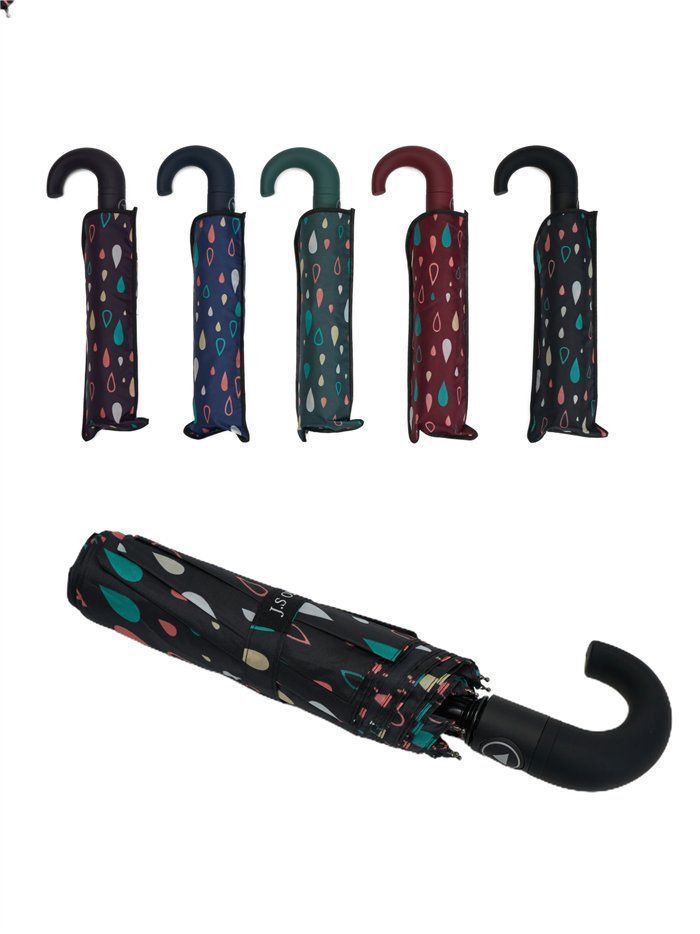 Ombrello pieghevole gocce di pioggia automatico antivento