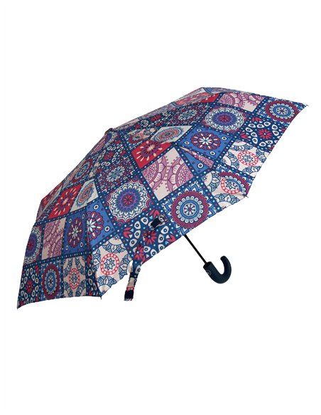 Paraguas plegable mandala automático antiviento