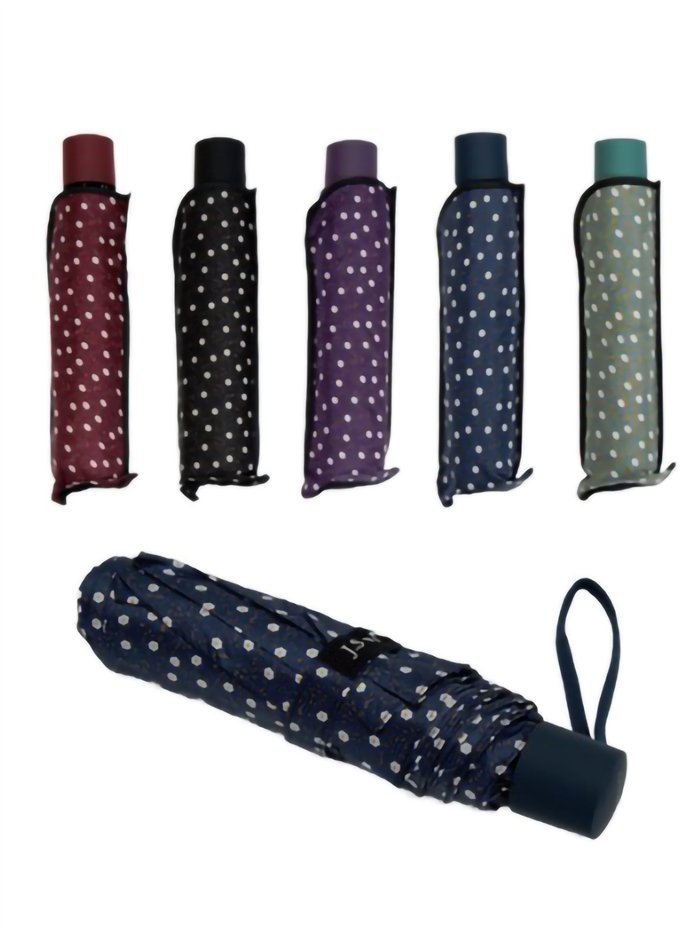 Paraguas plegable lunares no automático antiviento